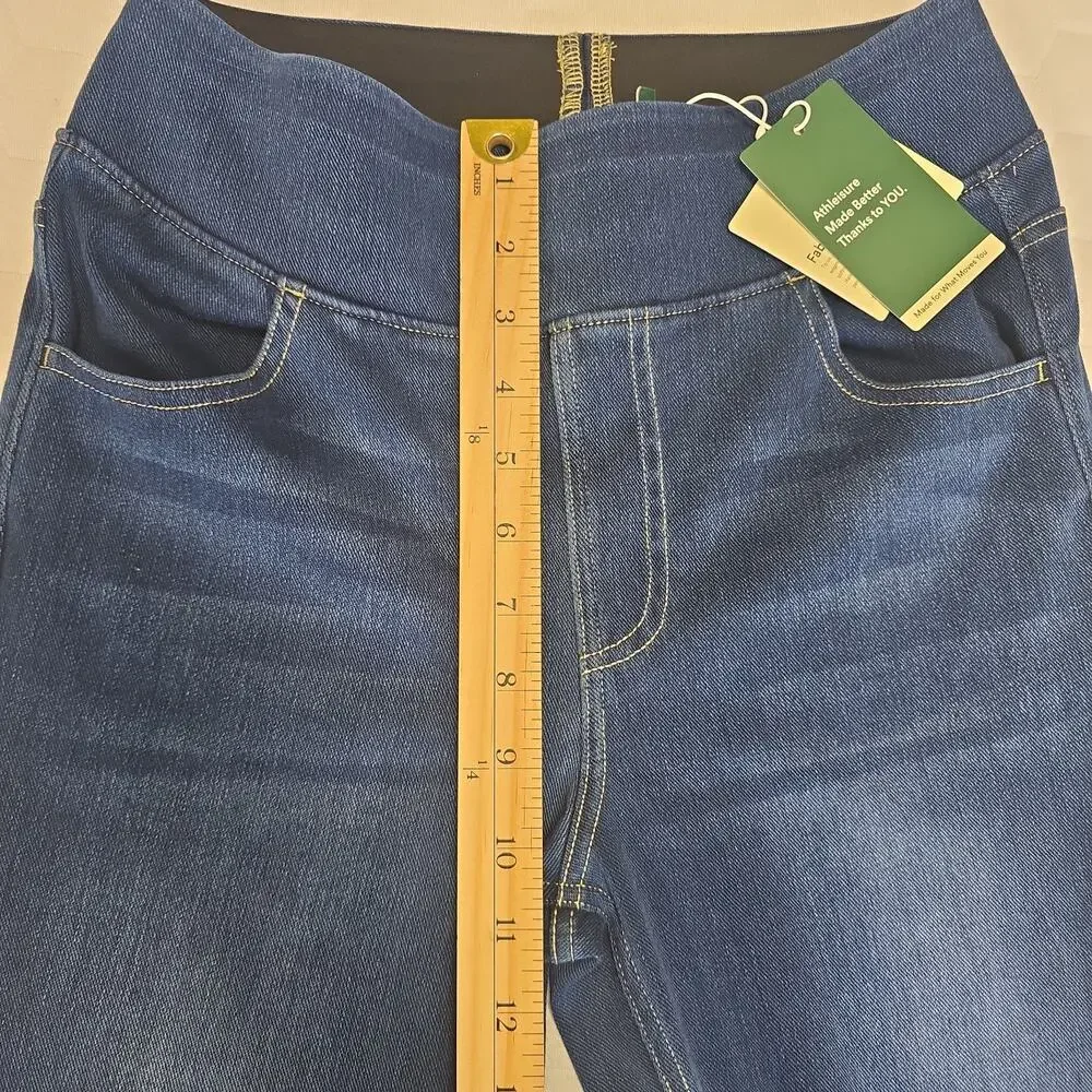 NWT Halara Flex High Waisted Bootcut Jeans Women's Small Blue Stretch Denim